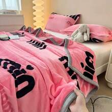 180*200CM   Colores aleatorios, patrones aleatorios, 1,5 kg, manta súper suave y lisa. - color aleatorio - Ver 1