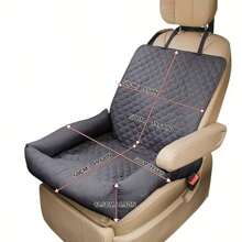 1pc Pet Bed Mat, 1pc Multifunctional Car Pet Bed Mat With Cozy Design, Ventilation Holes, Safety Straps And Adjustable Buckles To Ensure Driving Safety, Suitable For Dog Travel Harness And Car Interior Accessories, Sturdy Structure.