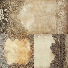 24 张 6 英寸 X 6 英寸复古图案纸、复古蕾丝和花朵、枯萎、几何、Realme、装饰剪贴簿纸、卡片制作纸的理想选择、垃圾日记用品、相册、照片、信封节日装饰、多色图案纸包用品、装饰工艺纸、适合青少年、女孩、成人和朋友、情侣、学校用品、返校