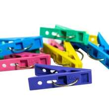 Pinzas para ropa plástico colores pastel durables tendedero accesorios lavandería resistente agarre fuerte multiusos organización hogar lavandería ropa fácil uso set colorido - 150 Pinzas - Ver 2