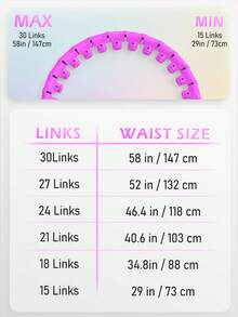 JKSHMYT Weighted Circle For Adults Weight Loss, Fit Hoop Plus Size, 30 Detachable Links, Exercise Hoop For Women And Beginners