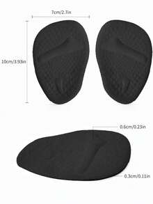 HALF INSOLE Metatarsal Pads Women | Heel Inserts For Women | Ball Of Foot Cushions (1 Pair Foot Pads) All Day Pain Relief And Comfort One Size Fits Shoe Inserts For Women For Women High Heels Women Pumps And Men Sneakers Shoes Summer Daily Wear  Casual  Beach    Beach - 黑色 - 查看 3