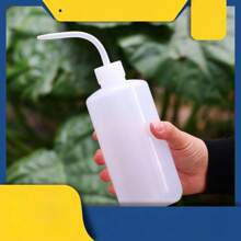 1pc Small Household Watering Can With Long Spout And Bent Spout, Squeeze-Type Pointed Mouth Watering Bottle, Watering Can, Squeeze-Type, Suitable For Flowers, Succulents, Floral Plants, Marked Scale On Bottle Body For Easier Use