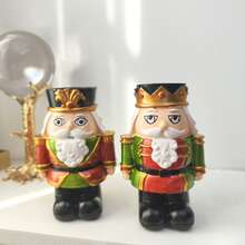 Santa Claus Candle Holder Resin Decor, Holiday Gift, Desktop Ornament Home Decor Christmas Decorations Room Decor Christmas, Christmas Gifts