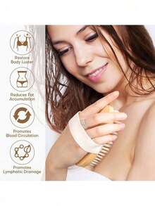 2 支装/1 支装身体刷，天然鬃毛去角质身体磨砂膏，旨在去除死皮细胞，改善橘皮组织，防止毛发内生，促进淋巴引流，增强血液循环。这款身体磨砂膏是干性肌肤的理想选择，是一款全身去除橘皮组织的工具，可改善皮肤健康，减少痤疮。 - 彩色 - 查看 5