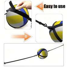 1 Set Volleyball Training Assistant - Easy-To-Use Practice Toss, Set And Hit Trainer For Beginner And Pro Solo Toss And Hit Training, Perfect Gift For Volleyball Enthusiasts, Beginner Volleyball Equipment | Volleyball Training | Durable Volleyball Equipment - Improve Beginner's Serve, Jump, Arm Speed And Strength, Sports And Outdoor Equipment - Multicolor - View 7