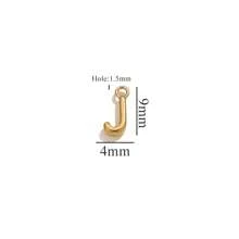 10pcs Stainless Steel Alphabet Pendants DIY Necklace Earrings Bracelet Jewelry Making Accessories