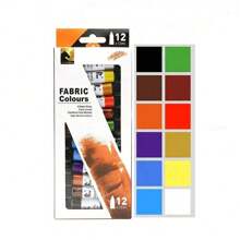 Kit de peinture textile de 12/24 couleurs pour vêtements avec 6 pinceaux, 1 palette. Kit de peinture textile gonflante permanente pour chaussures, canevas, 14/26 couleurs, 30ml/1.01oz par tube