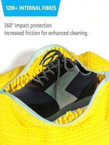 1 Piece 360° Shoe Wash Bag For All Footwear Types – Anti-Deformation, Machine Washable, Air Dry, Protective Laundry Bag With Plush Interior, Gentle Thorough Cleaning For Sneakers And Casual Shoes, Travel Friendly And Space-Saving, Zipper, Breathable Mesh, Quick Drying, Odor Control, Keeps Shoes Shape, Ideal For Home Laundry, Gym, Dorm, And Everyday Care - Multicolor - View 3