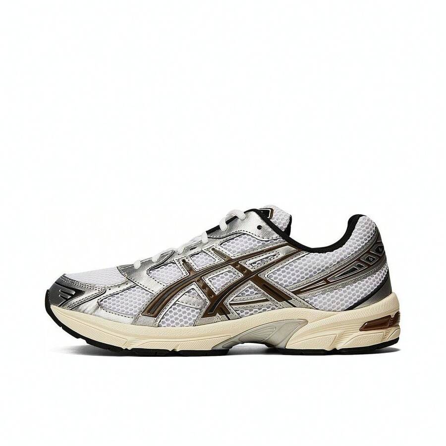 Asics 男士 GEL-1130 休闲鞋低帮运动鞋 1201A256-113 - 黑與白 - 查看 1