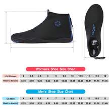 ​​High Top Water Shoes For Men Women - Quick-Dry Aqua Socks For Beach, Fishing, Hiking - Non-Slip Sole & Lightweight​​ ﻿ - Blue - View 4
