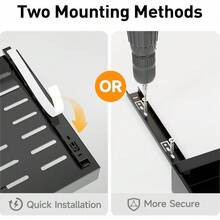 Pull-Out Cabinet Organizers With Adhesive Strips, Expandable Kitchen Storage Shelves For Pantry Or Living Room - 1 Pack-White - 查看 5