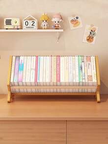 1pc Simple Children/Student Bookshelf, Combination Desk Organizer Rack, Multi-Functional Storage Shelf, Minimalist Modern Large Capacity Bedside Bookcase, Living Room Comic/Disc Display Rack - Multiple Styles - View 9