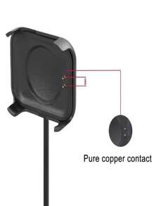 1 件智能手表磁力充电器智能手表充电线 USB 充电适配器适用于 HW22 HW19 P6 X16 T500PLUS X8PLUS 智能手表