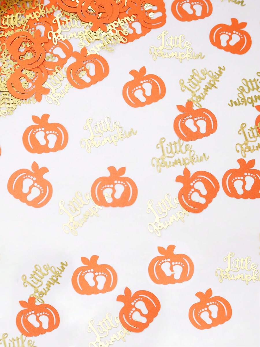 100 lembar Konfeti Kertas Kecil, Dekorasi Meja Pesta Tema Musim Gugur, Serpihan Kertas Warna-warni, Cocok untuk Pesta Thanksgiving dan Pesta Baby Shower. - MultiWarna - View 1