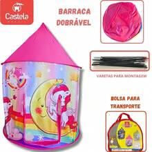 Barraca Castelo Infantil Unicórnio Tenda Crianças - Castela - Pink - Visão 9