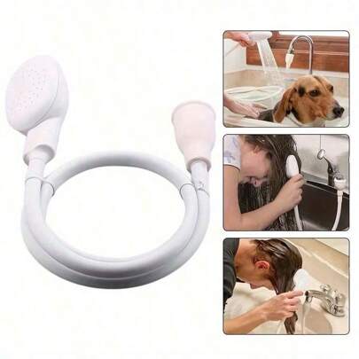 1pc Faucet Shower Head For Pet Cat Dog Bath, Multifunctional Faucet Sprayer, Convenient And Easy To Install