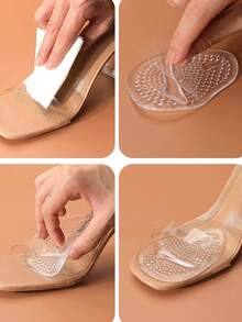 HALF INSOLE Metatarsal Pads Women | Heel Inserts For Women | Ball Of Foot Cushions (1 Pair Foot Pads) All Day Pain Relief And Comfort One Size Fits Shoe Inserts For Women For Women High Heels Women Pumps And Men Sneakers Shoes Summer Daily Wear  Casual  Beach    Beach - Trong sáng - Xem 3