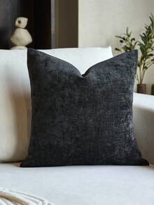 1pc Bamboo Chenille Pillow Cover (No Insert), Modern Minimalist Bamboo Chenille Decorative Cushion Cover, Suitable For Bedroom, Sofa, Car Seat, All Season