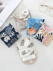 Sanitary Napkin Storage Bag, Period Bag Pad Bag, Zipper Storage Bag Portable Pouch With Large Capacity, For Storing Napkins, Panty Liners And Tampons, Creative Cute Menstrual Pad Cartoon Coin Purse,Large Capacity And Simple Style For Storing Sanitary Napkins, Pads And Tampons Back To School Lipstick Beauty Storage Bag Travel Essentials Travel Organizer For Beach Summer Vacation