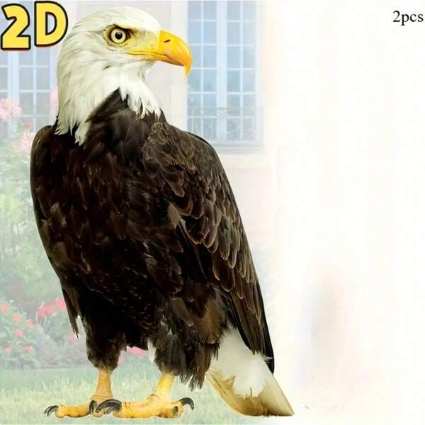 1 pièce Répulsif à oiseaux réfléchissant en acrylique avec tourniquet, en matériau PMMA, pour le contrôle des oiseaux - Décoration de salle de classe, Décoration de jardin | Motif aigle | Structure en acrylique, Répulsif à oiseaux réfléchissant