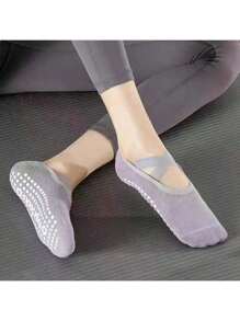 1/3 pares de calcetines de yoga profesionales para mujeres con silicona antideslizante, calcetines de ballet, pilates, sin talón, transpirables, vendaje, danza y deportes
