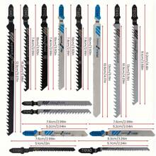 48pcs T-Shank Saw Blade Set, Multi-Purpose For Wood, Plastic, Metal, High Carbon Steel, Durable, Long-Lasting, Easy To Use, Industrial Tool