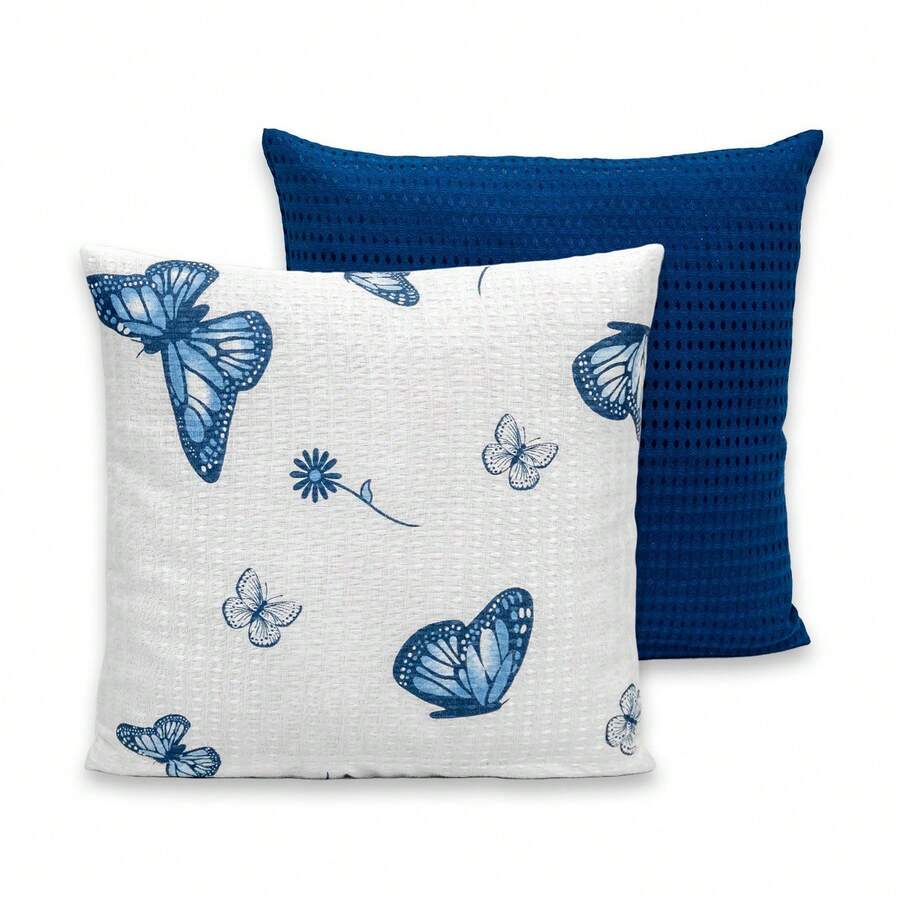 Kit Of 2 Piquet Favinho Pillow Covers 40x40 With Zipper