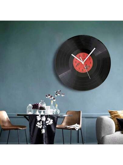 Simulation Vinyl Record Retro Creative Klok Luxe Wand Cafe Bar ation Tafel Mute Sideboard ations Ornaments Art Desktop Painting High Sense Niche Living Room Painting.,Home ,Room Birthday Graduation Bedroom Dormitory Back To School Surprise Supplies view 7