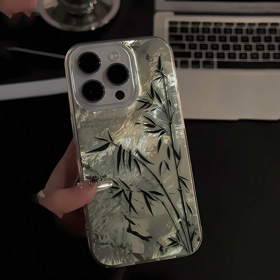 Funda para teléfono móvil con diseño de glaciar y bosque. Compatible con phone 16 Pro Max, 15, 14 Plus, 13, 12 y 11. - Blanco - Ver 1
