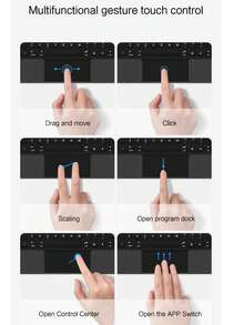 Étui clavier magique compatible avec iPad 10e génération 10,9 pouces 2022 2020 Housse de clavier intelligent Folio pour tablette A2757 A2696 A2777 A3162 Rétroéclairage magnétique Trackpad avec support - Noir - Voir 6