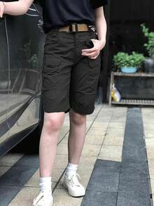 Shorts Men Urban Military Waterproof Cargo Tactical Shorts Male Outdoor Camo Breathable Quick Dry Pants Summer Casual Shorts - 卡其色 - 查看 6