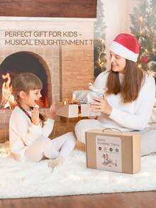 Children Montessori Instruments Toys Wooden Parent-Child Interaction Puzzle Early Education Sound Cognition Music Festival Gifts Musical Toy Set For Toddlers, Encourages Creativity, Sensory Development, And Family Bonding Through Play - Baby Instruments Toys Sets - 查看 7