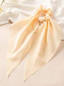 1pc Women's Simple Elegant Hair Scrunchie In Yellow, Purple, Green, Pink, White Bright Colors, Suitable For Daily & Vacation Outfits, Hair Ties, Scrunchy Hair Ties