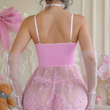 Glamorous Pink Lingerie Set With Garter Socks - Transform Your Wardrobe With Stunning Elegance