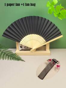 1pc/2pcs/9pcs/10pcs Colorful Paper Hand Fan, Foldable Fans For Wedding Guests, Ideal Fashion Accessory And Gift (The Front Side Of The Fan Is Intact, But The Back May Have Some Dye Staining Which Is Unavoidable) - Multicolor - View 25