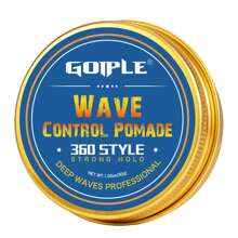 GOIPLE 波浪发胶套装 - 强力定型发泥 360 波浪分层造型发胶，30g 运动波浪控制发胶深波浪造型泥，带扭曲发刷，专业波浪发胶刷，卷发扭曲发刷，适用于脏辫自然卷发，非洲沙龙橡胶大牙刷造型工具，适合理发师和日常使用