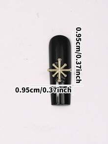 1 Packung Punk Metall Nieten & Ketten Nageldekor Set - Gothic DIY Nagelkunst Accessoires Nagelbedarf Nägel Nagelanhänger Nagelsteine