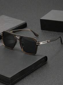 1 Pair Men's Fashionable Casual Outdoor High-End Street Style Streetwear Party Versatile Personalized Fashion Glasses