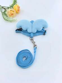 1 套可爱天使宠物狗胸背带和牵引绳套装，小型犬/猫背心式胸背带和牵引绳套装 - 彩色 - 查看 19