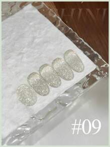 MISS SHAKA 10ml Summer Autumn Nails Halloween Nails Hot Selling Dopamine White Blue Pink Red Burst Broken Diamond Gel Nail Polish Gel 2025 New Style Super Flash Reflective Broken Diamond Nail Salon Nail Art Nail Supplies