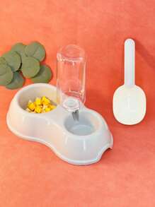 1 pezzo Ciotola doppia per animali domestici, ciotola per bere acqua automatica, abbeveratoio antispruzzo per cibo e acqua per cani e gatti