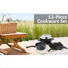 13-Piece Non Stick Cookware Set With Lids And Utensils, Deluxe Non-Stick Cookware Set Pots And Pans Kitchen Set,Pan Induction Cookware Set Premium Kitchen Outdoor Set Perfect For Home Cooking,Healthy Non Stick Kitchen Cooking Set, With Frying Pans Set - Purple - View 8