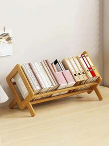 1pc Simple Children/Student Bookshelf, Combination Desk Organizer Rack, Multi-Functional Storage Shelf, Minimalist Modern Large Capacity Bedside Bookcase, Living Room Comic/Disc Display Rack - Multiple Styles - View 8