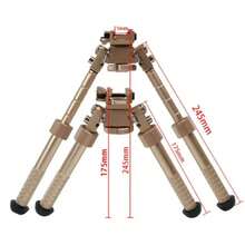 Bipé Atlas V8 Gold Militar Apoio BiPod - Dourado - Visão 3