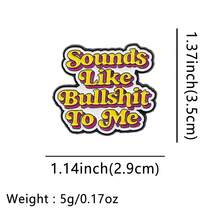 听起来像我的珐琅别针胸针松针翻领别针徽章背包服装配饰珠宝礼品 - NR90226 - 查看 6