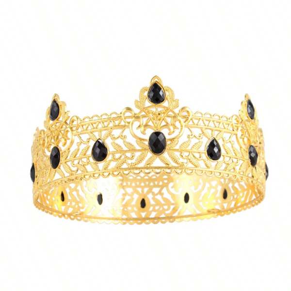 2 piezas/set Corona y cinturón del rey, corona del Rey Real para decoración de fiesta festiva de hombres, regalo de cumpleaños, Corona de celebración del King, fiesta de Navidad, boda, despedida de soltero, mascarada, vuelta al colegio, Set de disfraces, Halloween