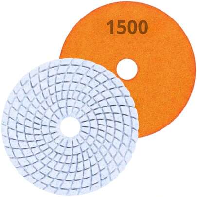 Disco de Lixa Diamantada Grão 1500 Para Polir Mármore Granito Concreto | Fertak