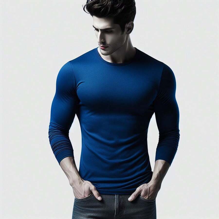 MIL200FIT Men T-Shirts - Royal Blue - View 1