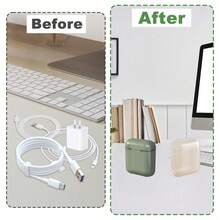 1 件带盖便携式旅行数据线、充电线收纳盒（3.54x2.95 英寸）、小型个人物品保护盒，适用于旅行保护 - 彩色 - 查看 2